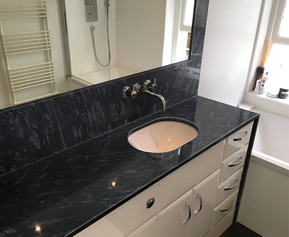 black markino granite bathroom vanity top